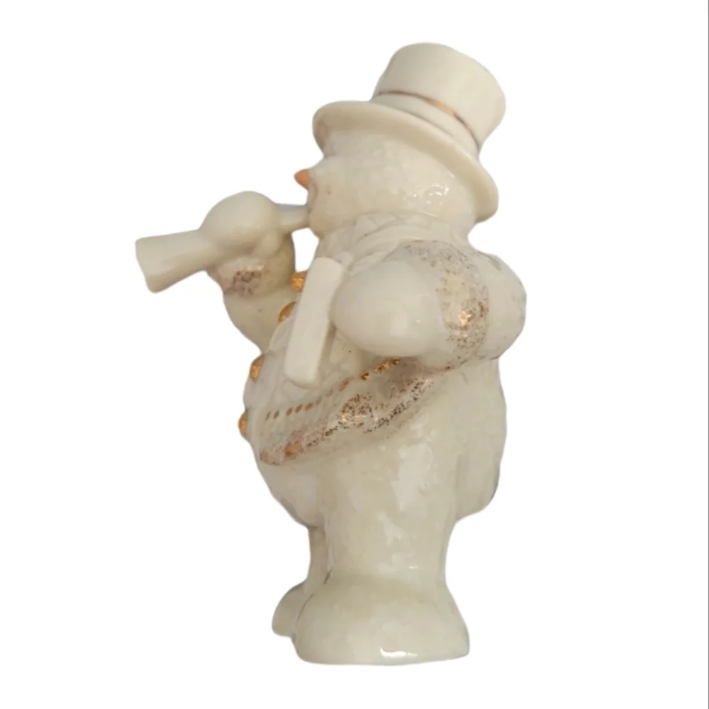 Lenox Snowman with Gold Trim from the Lenox Ivory Collection